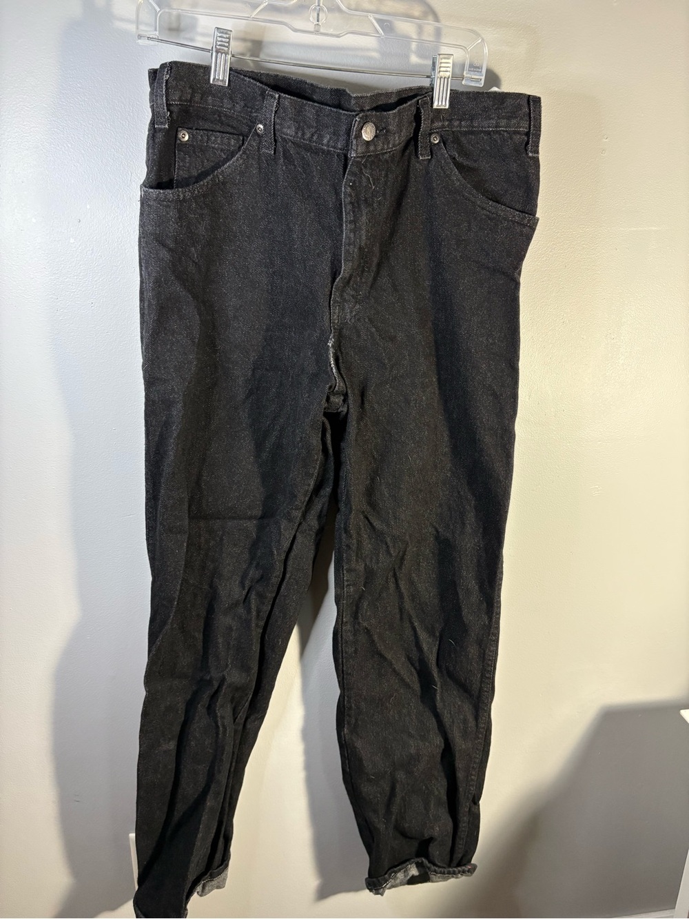Dickies Men's Slim Straight Black Jeans